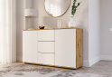 Изображение 4 - Комод 135 3Dr_2D (80х135х42) с 3 ящиками и дверцей 135 см, дуб артизан / німфея альба