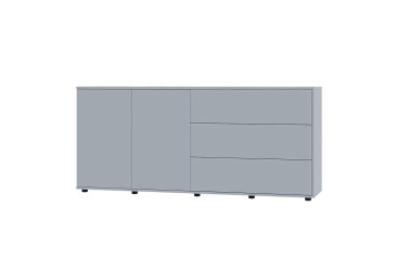 Комод 180 2D_3Dr (80х180х42) з 3 шухлядами і дверцятами 180 см, сіра мишка