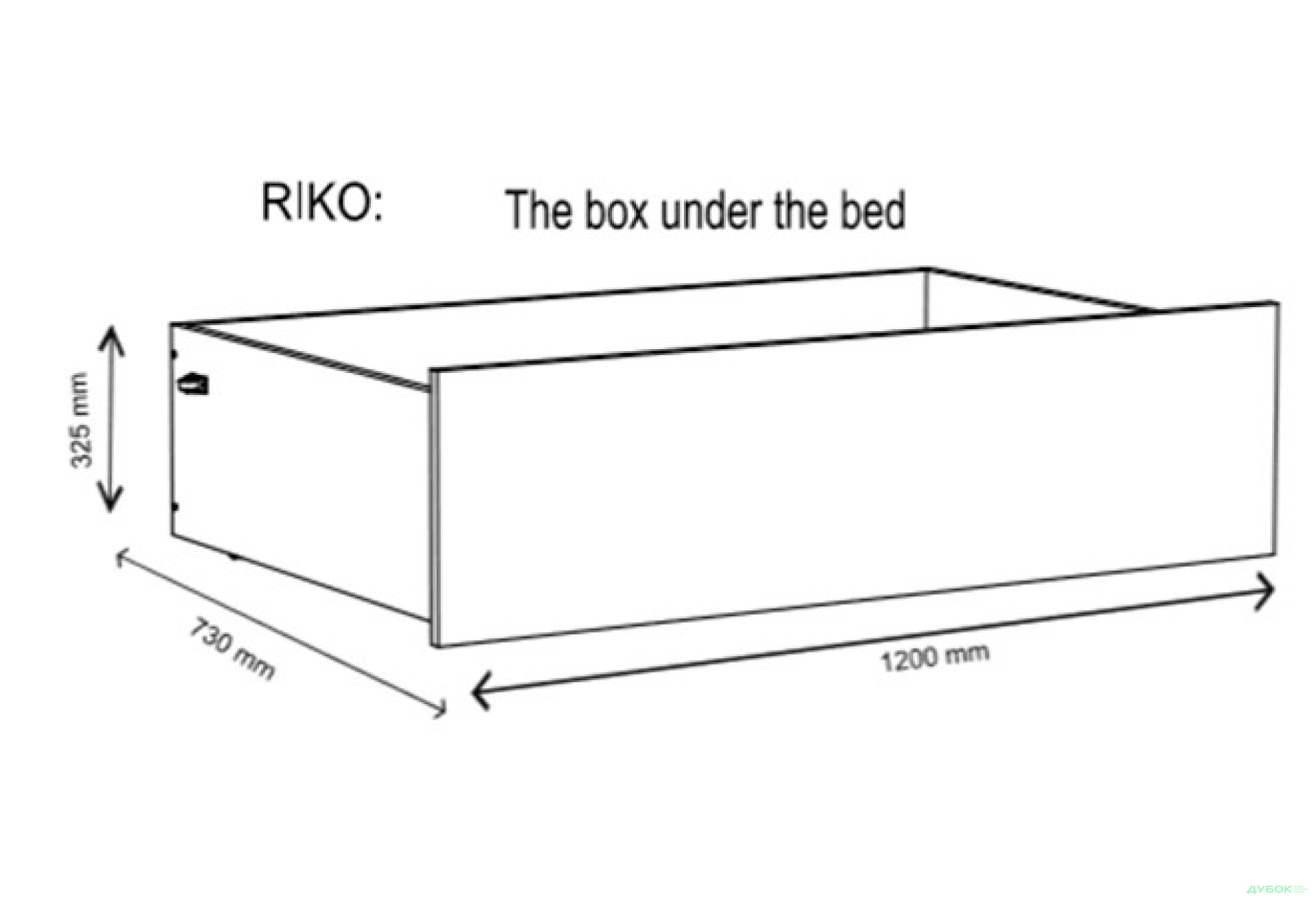 Фото 4 - Ліжко VMV holding Ріко 90х200 см з шухлядою і виїзною тумбою, дуб сонома/білий