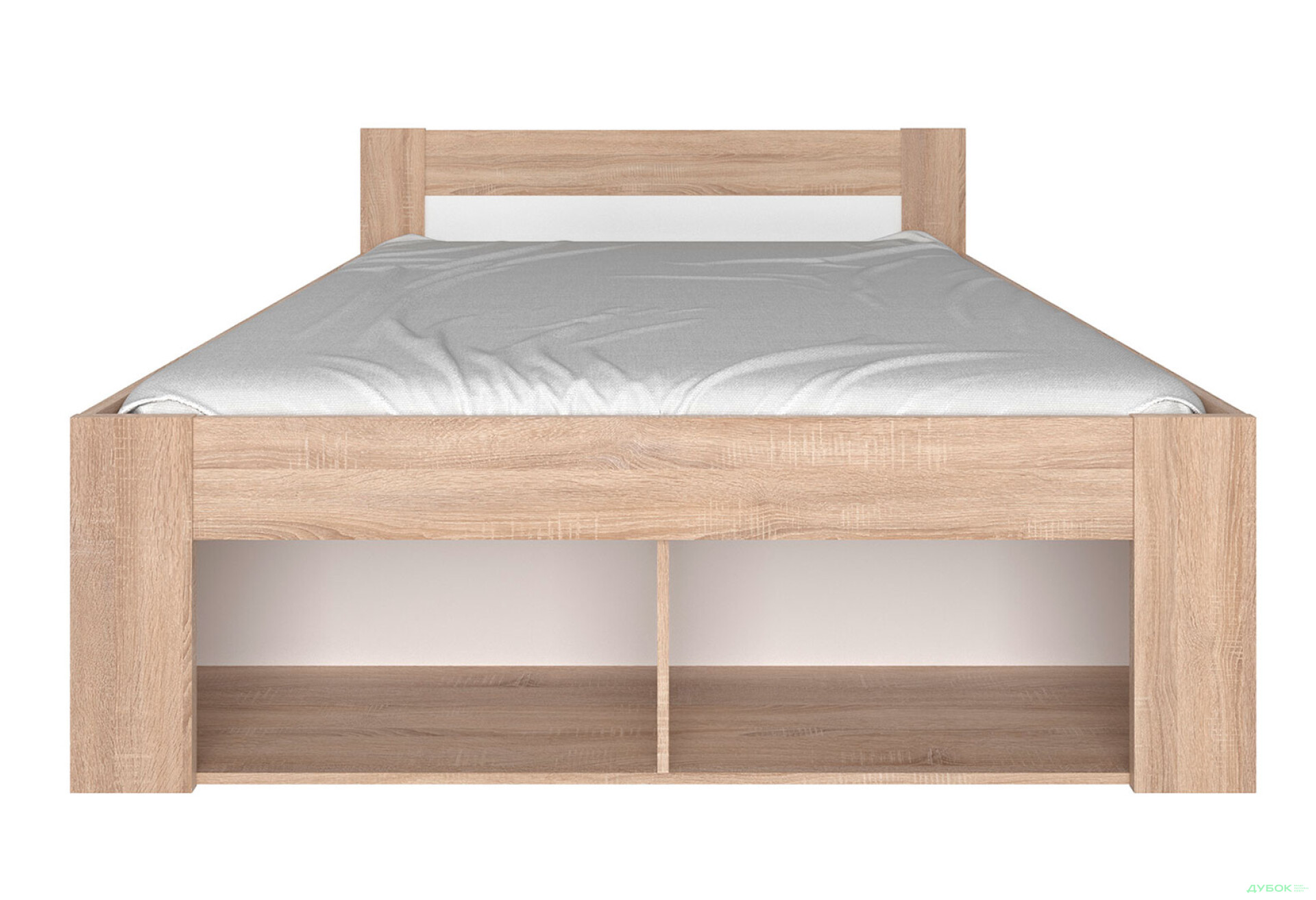 Фото 3 - Ліжко VMV holding Ріко 160х200 см з шухлядами і тумбами, дуб сонома/білий