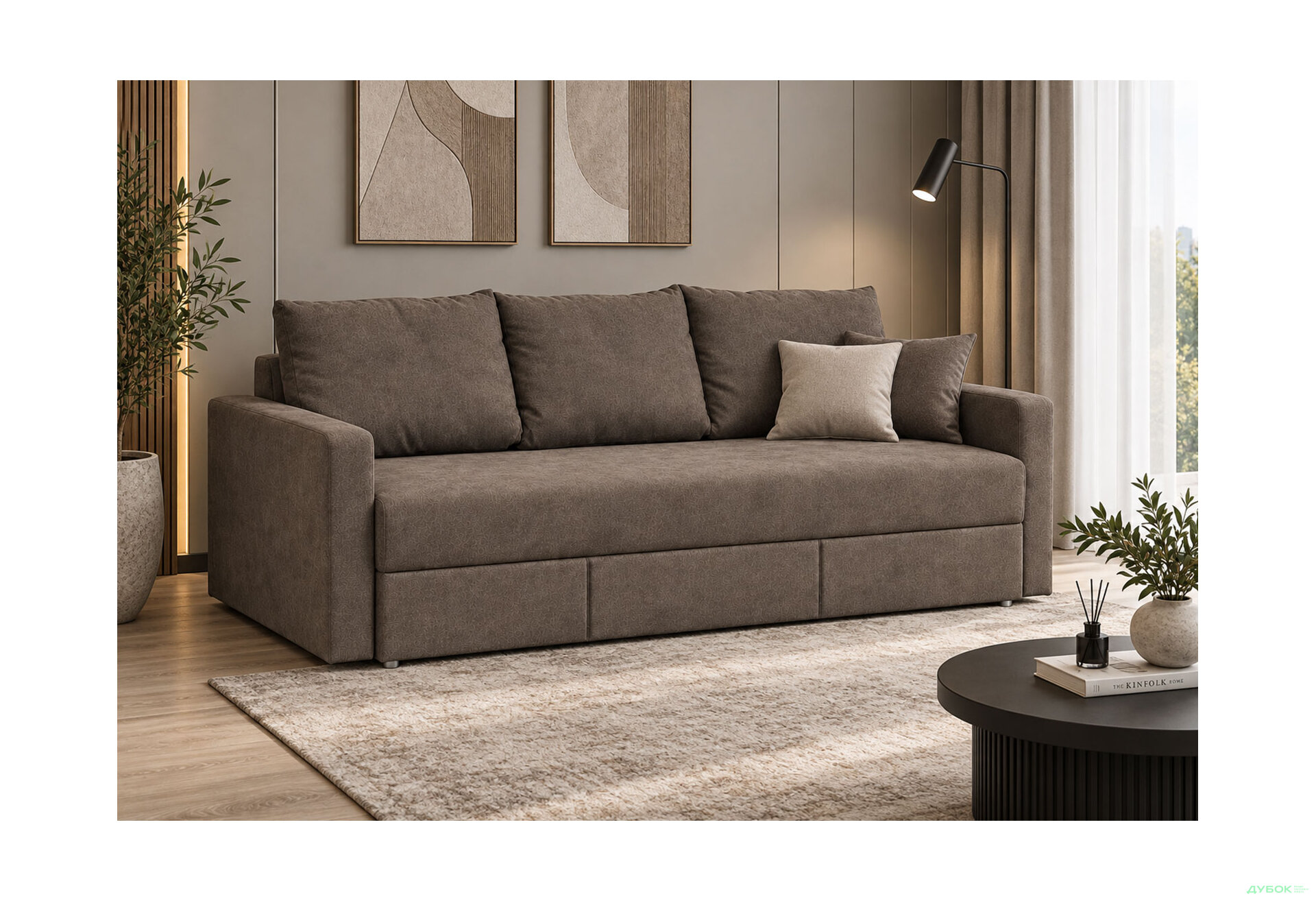 Изображение 2 - Диван Фортеза 215x100 см дикий мустанг Аляска 03