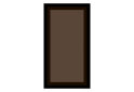 Зображення 1 - Фасад скляний бронза 725x496 (В50 h-720), рама МДФ чорна Софі