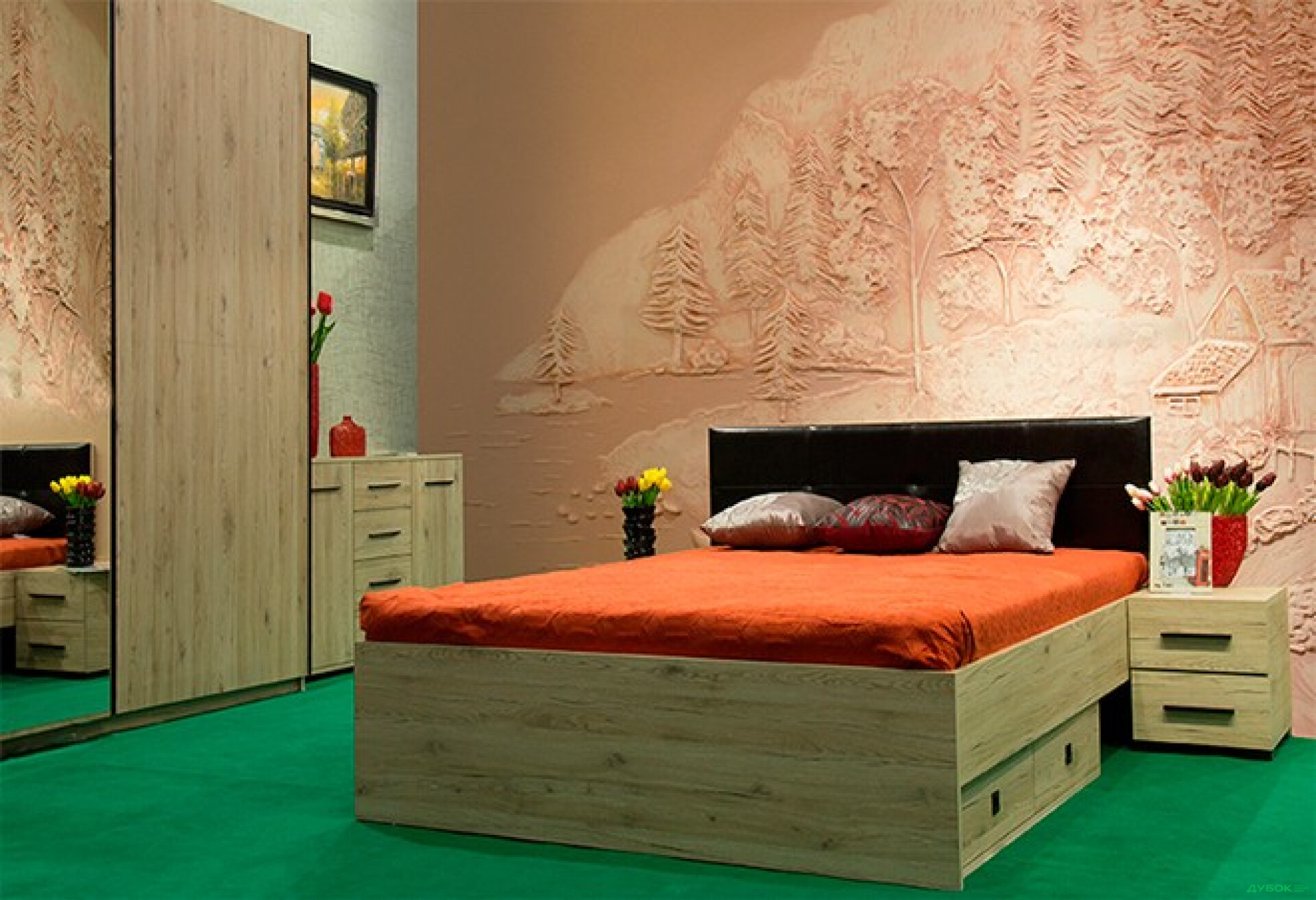 Фото 1 - Модульна спальня Пріма Embawood