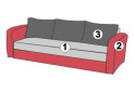 Фото 4 - Диван - ліжко Гольф / Golf прямий підлокітник №16 Давідос