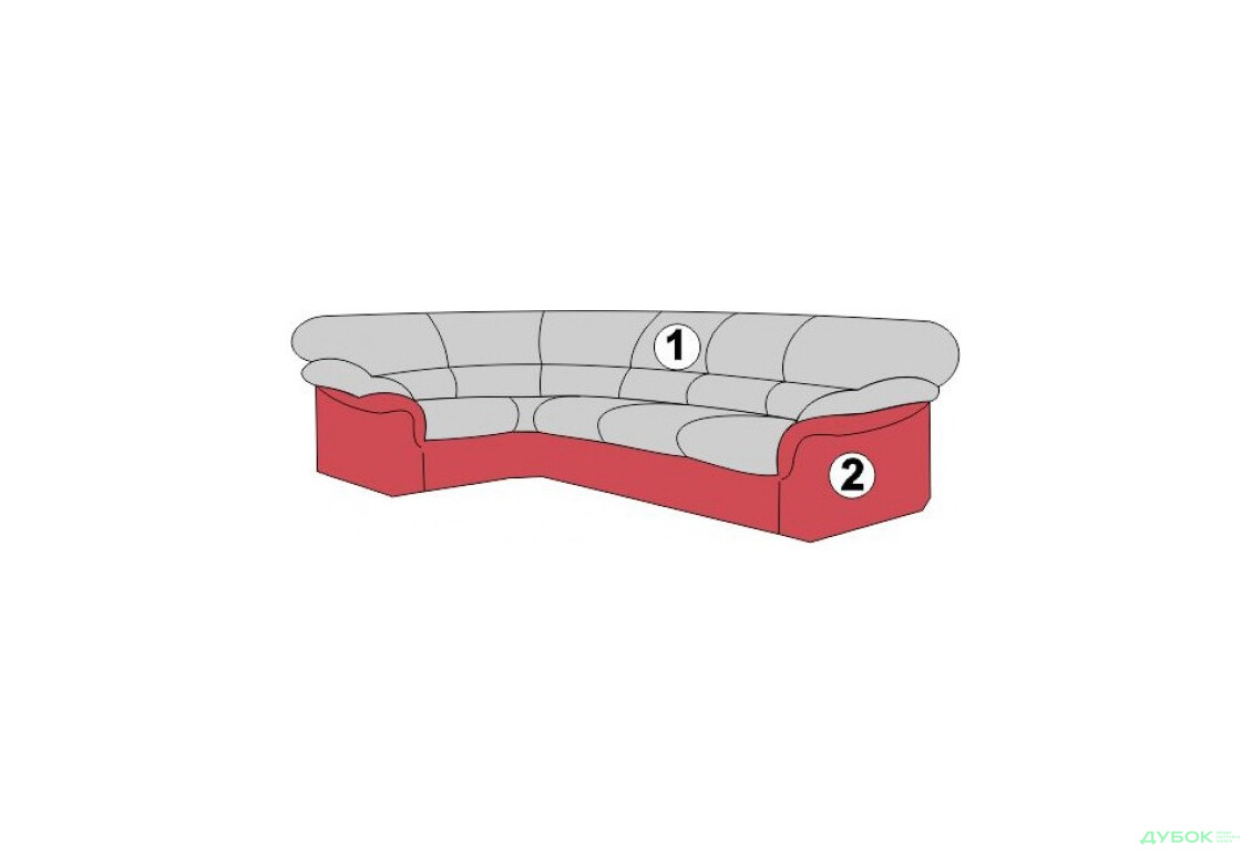 Изображение 6 - Мягкий уголок Martina / Мартина угловой basic, французкая раскладушка Л/П Давидос