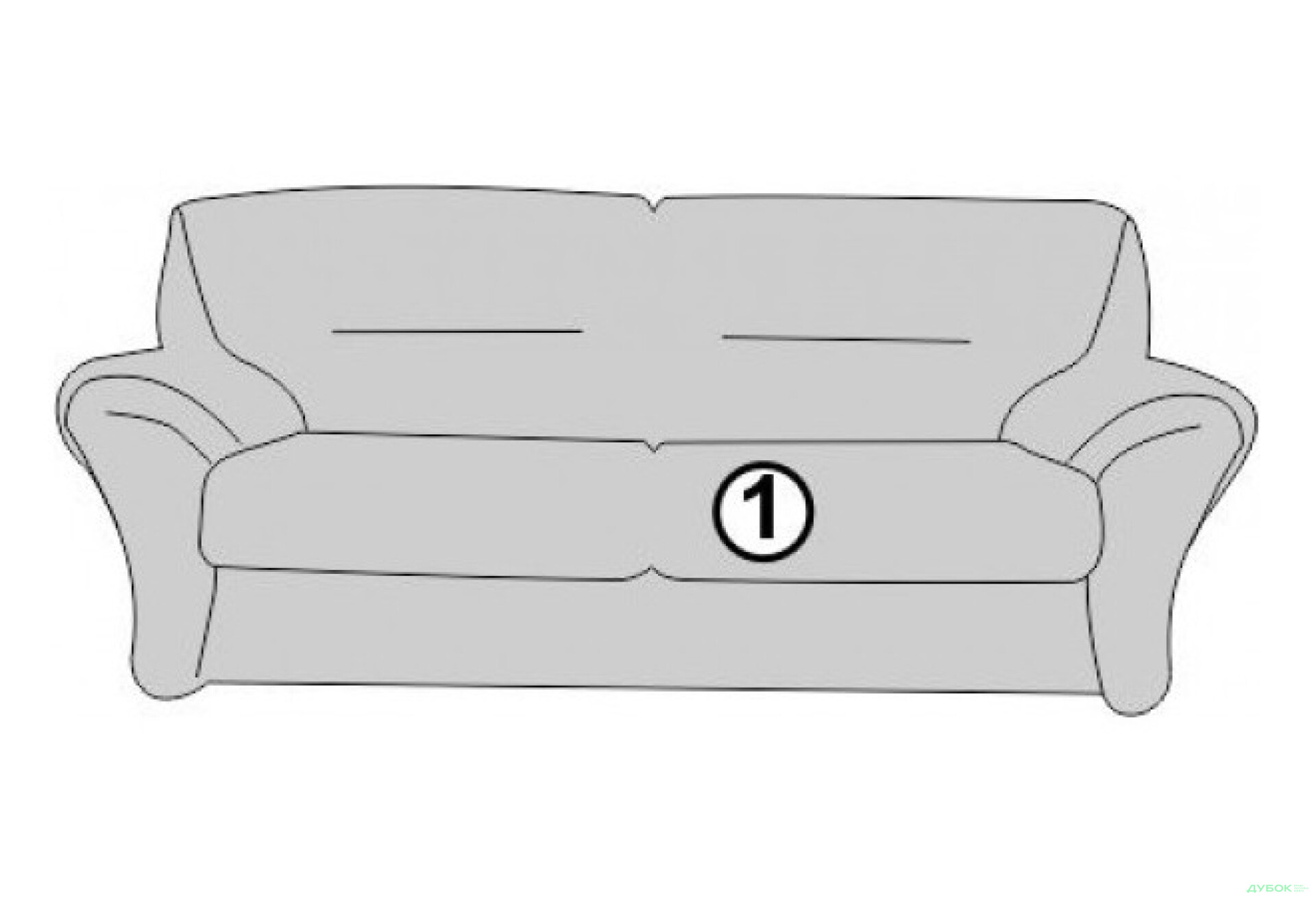 Фото 7 - Диван Смокі / Smoky диван-ліжко прямий basic Давідос