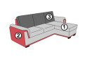 Фото 7 - Мягкий уголок диван - кровать Лавли / Lovely угловой (спальное место в основной ткани) Давидос