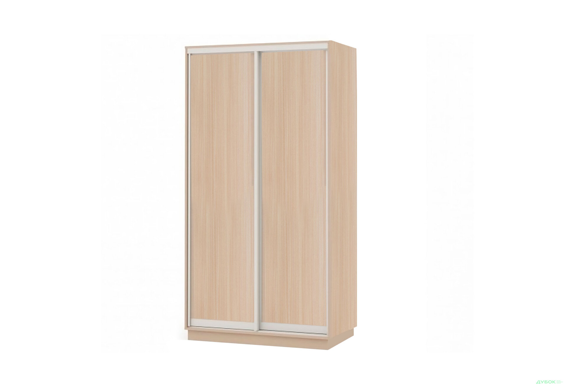 Изображение 2 - Шкаф-купе 2 ДСП 120x220x60 см, дуб сонома, профиль серебро