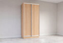 Изображение 1 - Шкаф-купе 2 ДСП 120x220x60 см, дуб сонома, профиль серебро