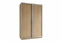 Изображение 2 - Шкаф-купе 2 ДСП 140x220x60 см, дуб сонома, профиль серебро