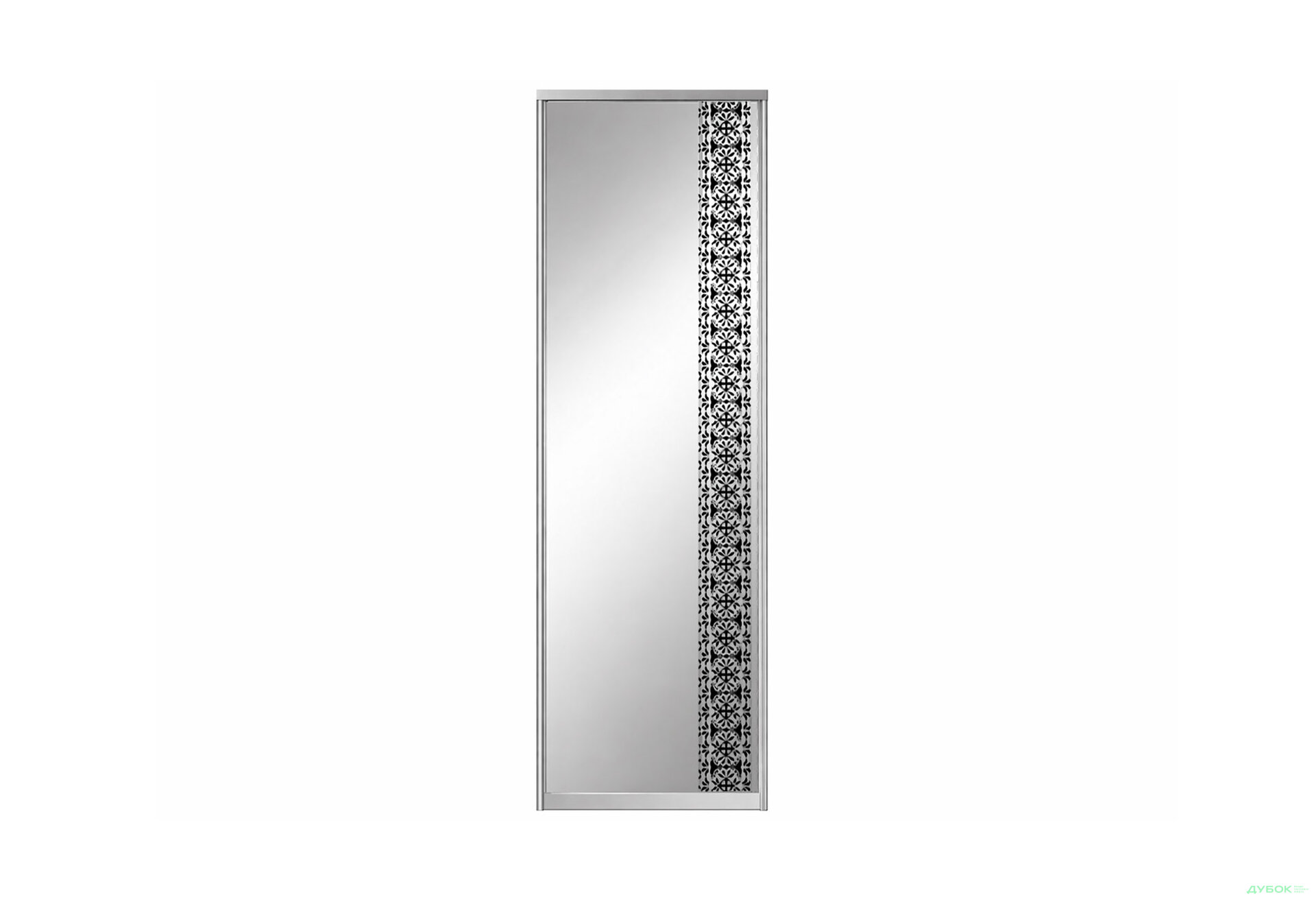 Зображення 123546 - Шафа-купе 2-дверна з дзеркалом дуб сонома 110x240 см