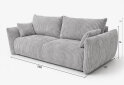 Изображение 5 - Диван Белюми 250x117 см светло-серый