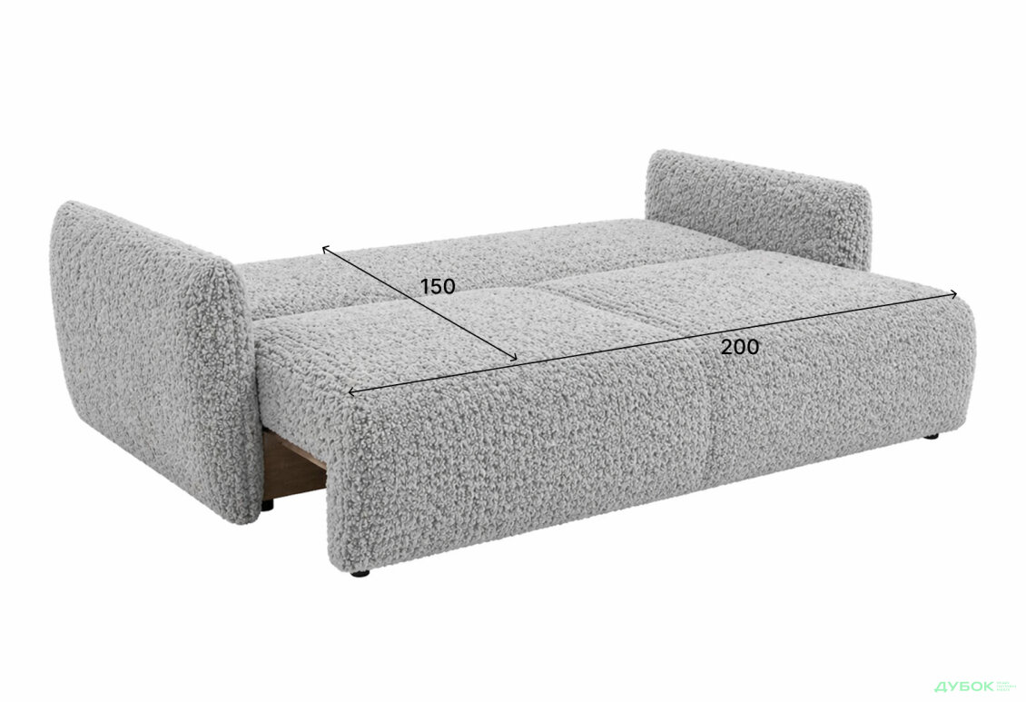 Изображение 5 - Диван Белюми 250x117 см светло-серый