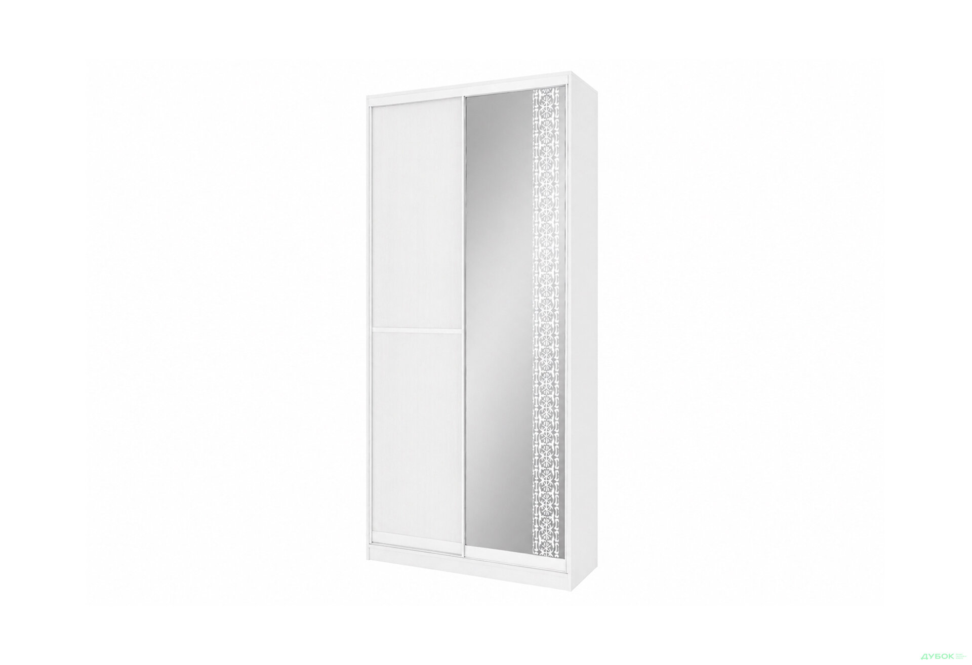 Зображення 1 - Шафа-купе 2-дверна з дзеркалом німфея альба 90x240 см