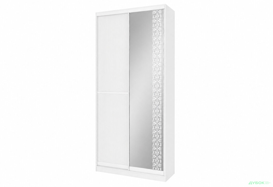Шафа-купе 2-дверна з дзеркалом німфея альба 90x240 см