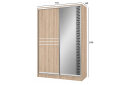 Зображення 4 - Шафа-купе 2-дверна з дзеркалом дуб сонома 110x240 см