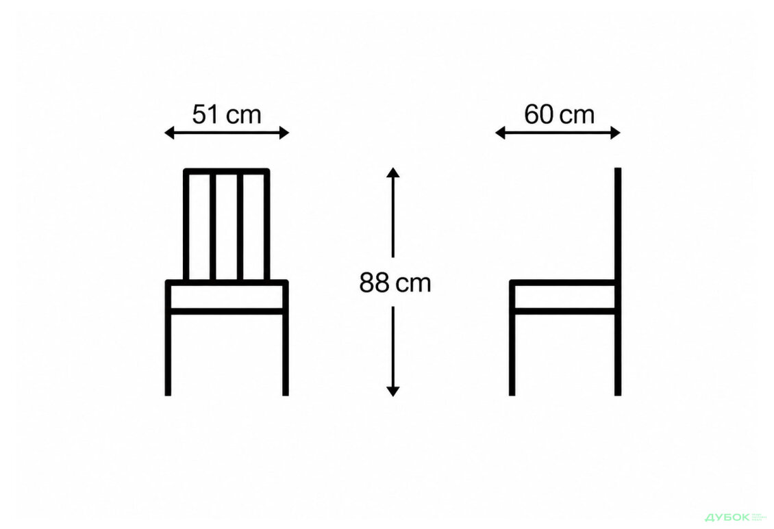 Зображення 7 - Стілець Тао / Tao 62x53x87 см темно-сірий