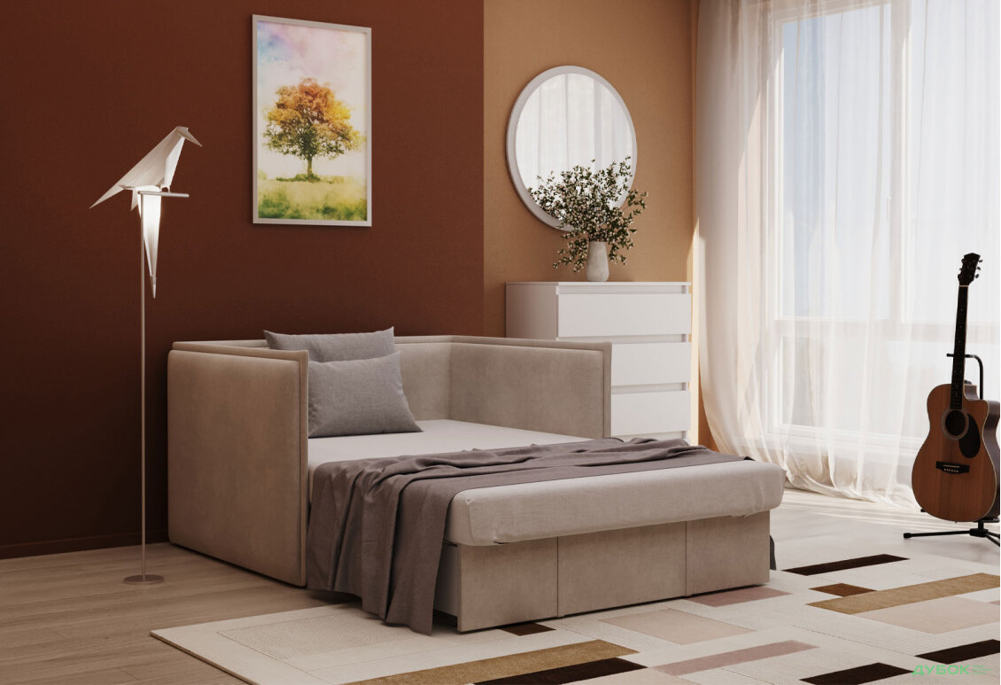 Зображення 6 - Диван Джерсі / Jersey 140х190 см, світлий беж (Hilton 03)