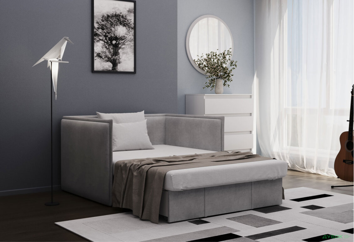 Зображення 6 - Диван Джерсі / Jersey 140х190 см, сірий (Hilton 24)