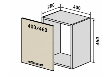В26 Тумба 1Д 40 Интерно Глянец/ Interno Gloss