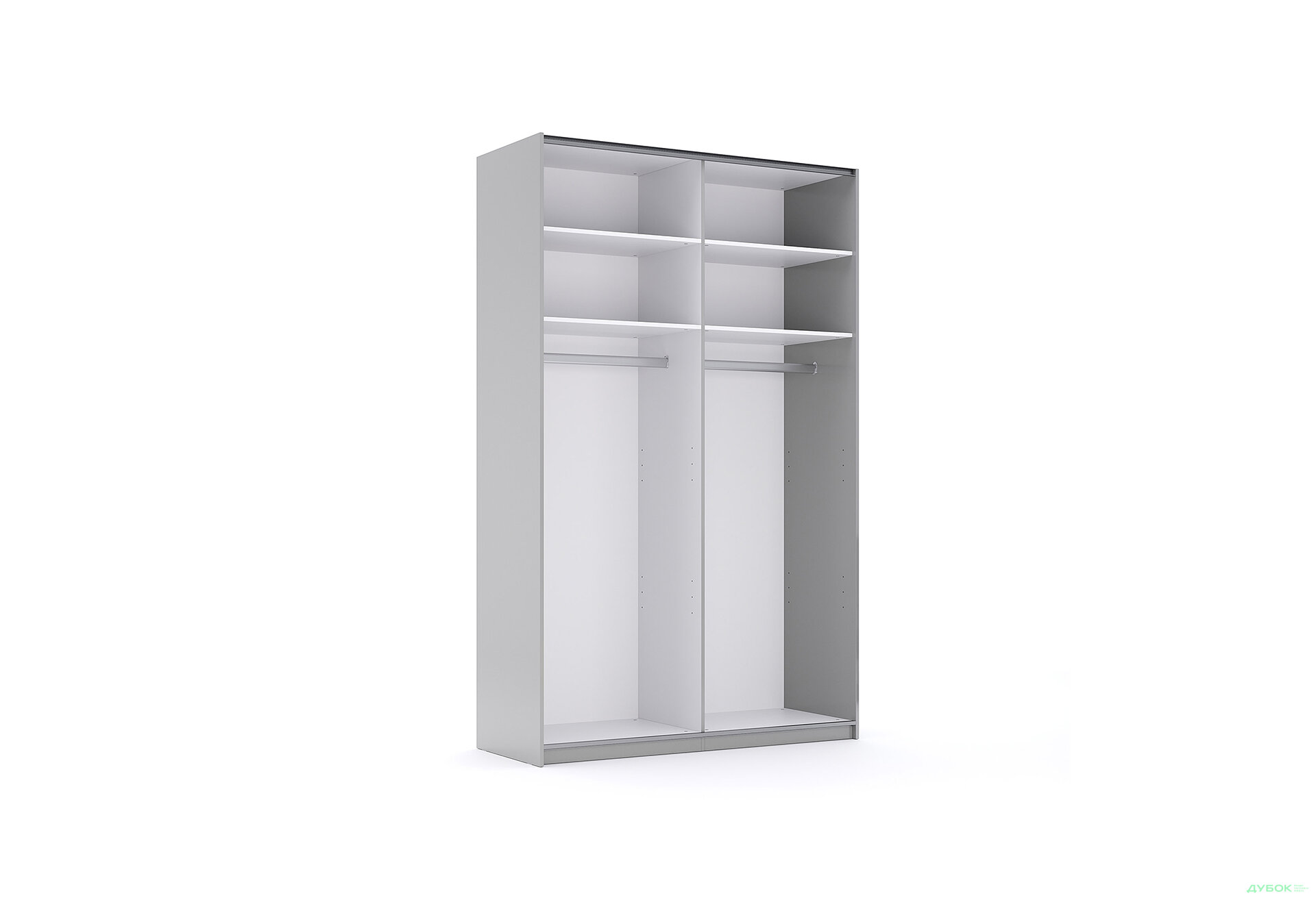 Зображення 3 - Шафа-купе Мегі / Megy 2-дверна 150х240 см глянець сірий шиншила / дзеркало