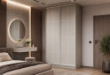 Зображення 2 - Шафа-купе 2-дверна Lines 120х60х240 см, кашемір з білим профілем Loft WT