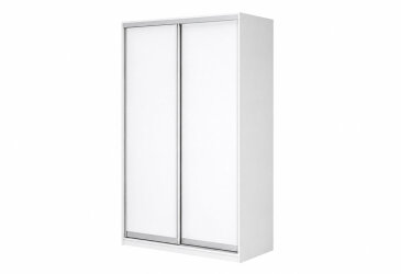 Шкаф-купе 2-дверный ДСП нимфея альба 150х60х240 см, профиль AL(алюминий)
