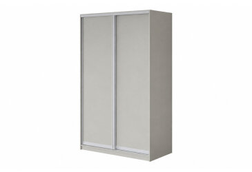 Шкаф-купе 2-дверный ДСП кашемир, 150х60х240 см, профиль AL(алюминий)