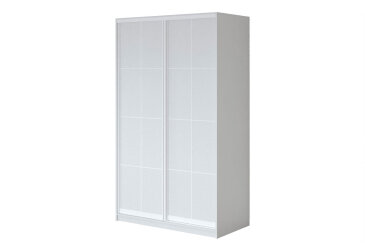 Шафа-купе 2Д німфея альба 130х60х240 см, профіль білий Loft WT