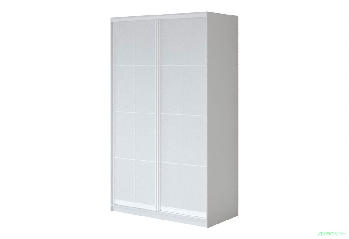Шафа-купе 2Д німфея альба 130х60х240 см, профіль білий Loft WT