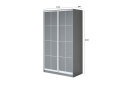 Зображення 4 - Шафа-купе 2Д сірий 130х60х240 см, профіль білий Loft WT