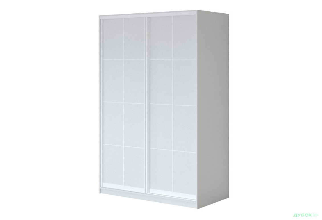 Шафа-купе 2-дверна Lines німфея альба 160х60х240 см, профіль білий Loft WT