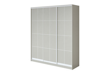 Шкаф-купе 3-дверный Lines 180х60х240 см, профиль белый Loft WT