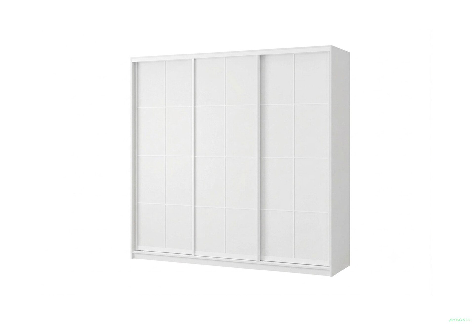 Изображение 1 - Шкаф-купе 3-дверный Lines 230х60х240 см, нимфея альба, профиль белый матовый