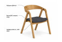 Зображення 9 - Стілець Гуру Тендер / Guru Tender (дубовий) Stained oak 52,6х55,8х78,2 см, тканина Diosa 19