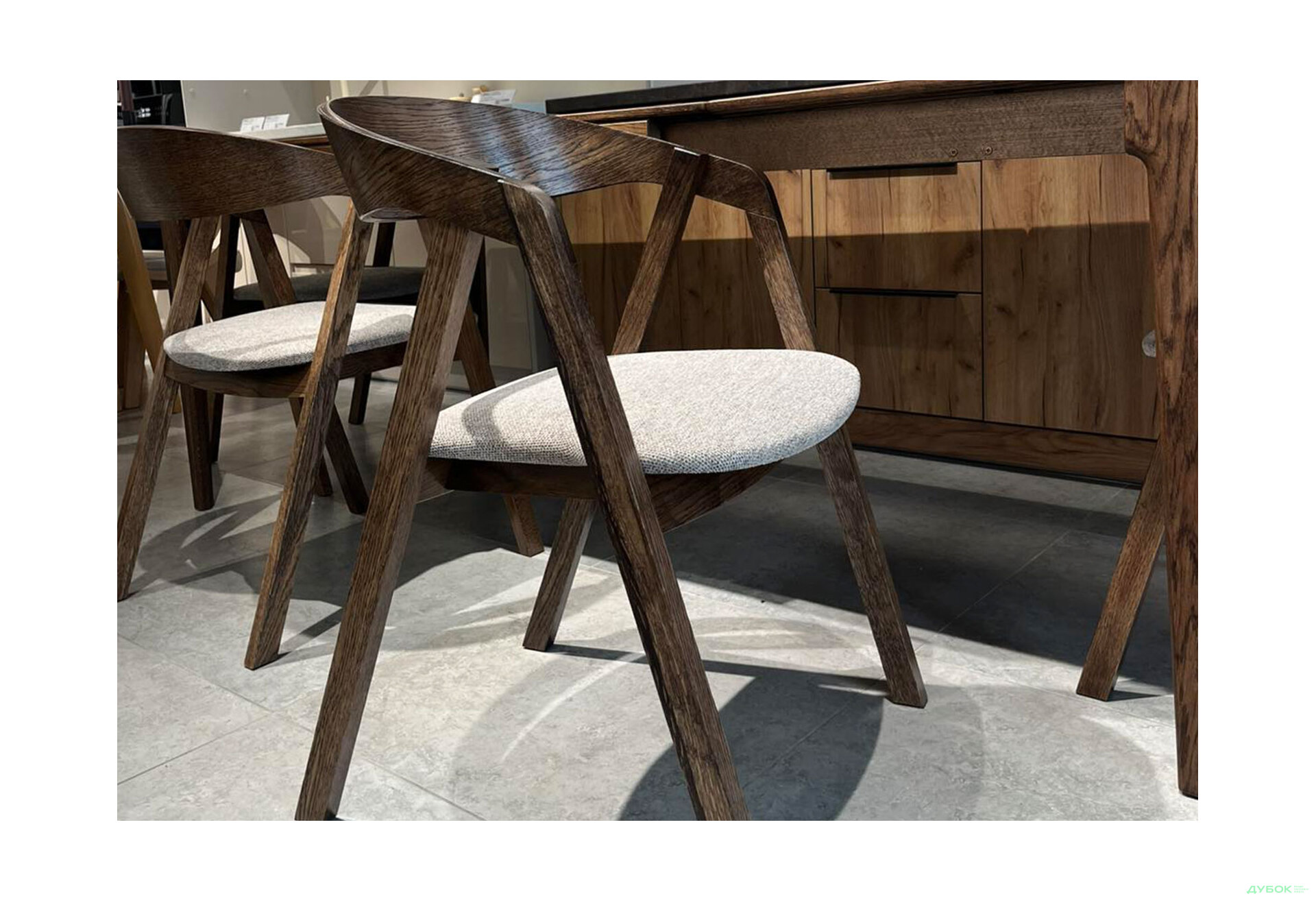 Зображення 11 - Стілець Гуру Тендер / Guru Tender (дубовий) Stained oak 52,6х55,8х78,2 см, тканина Diosa 19