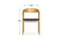 Зображення 8 - Стілець Гуру Тендер / Guru Tender (дубовий) Stained oak 52,6х55,8х78,2 см, тканина Diosa 19