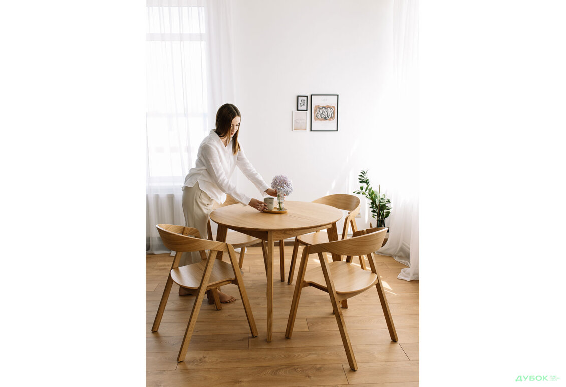 Зображення 22 - Стіл Соренто круглий (каркас дуб) Natural D100+38х75,5 см