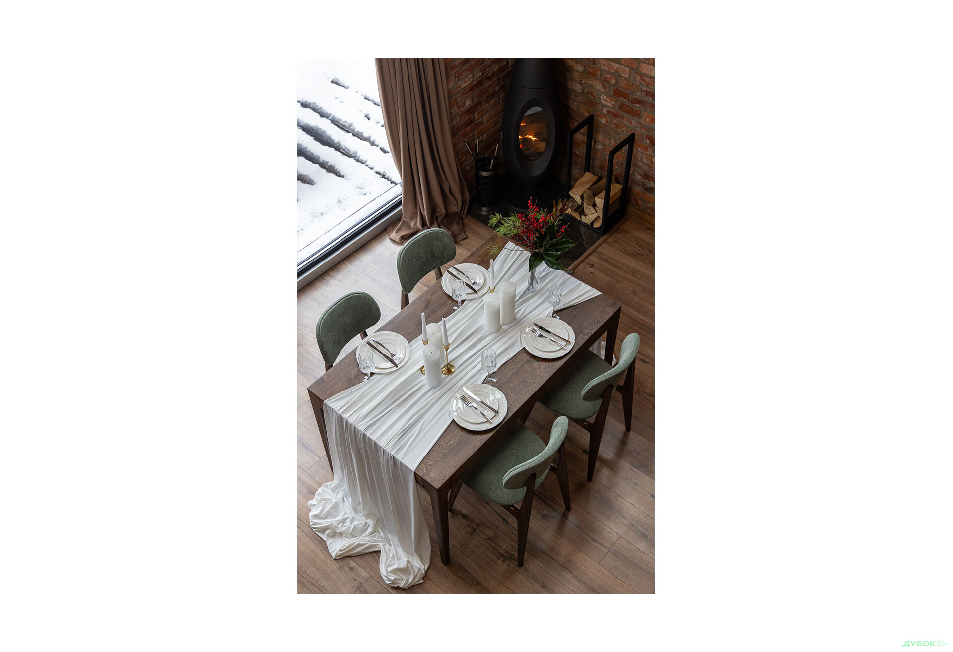 Зображення 4 - Стіл Деніс / Denis (каркас дуб) Stained oak 140x85+60х75 см