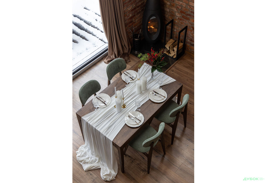 Зображення 4 - Стіл Деніс / Denis (каркас дуб) Stained oak 140x85+60х75 см