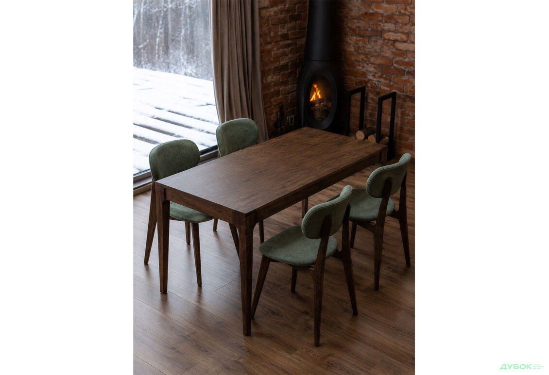 Зображення 8 - Стіл Деніс / Denis (каркас дуб) Stained oak 140x85+60х75 см