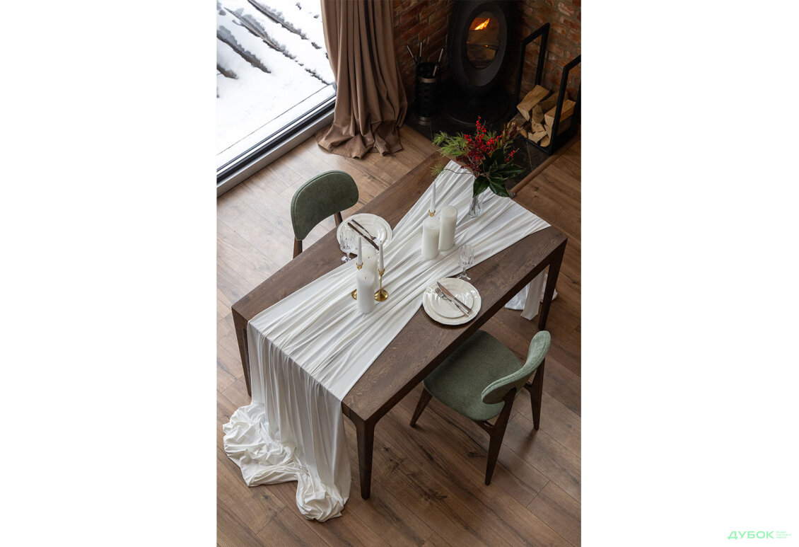 Зображення 3 - Стіл Деніс / Denis (каркас дуб) Stained oak 140x85+60х75 см
