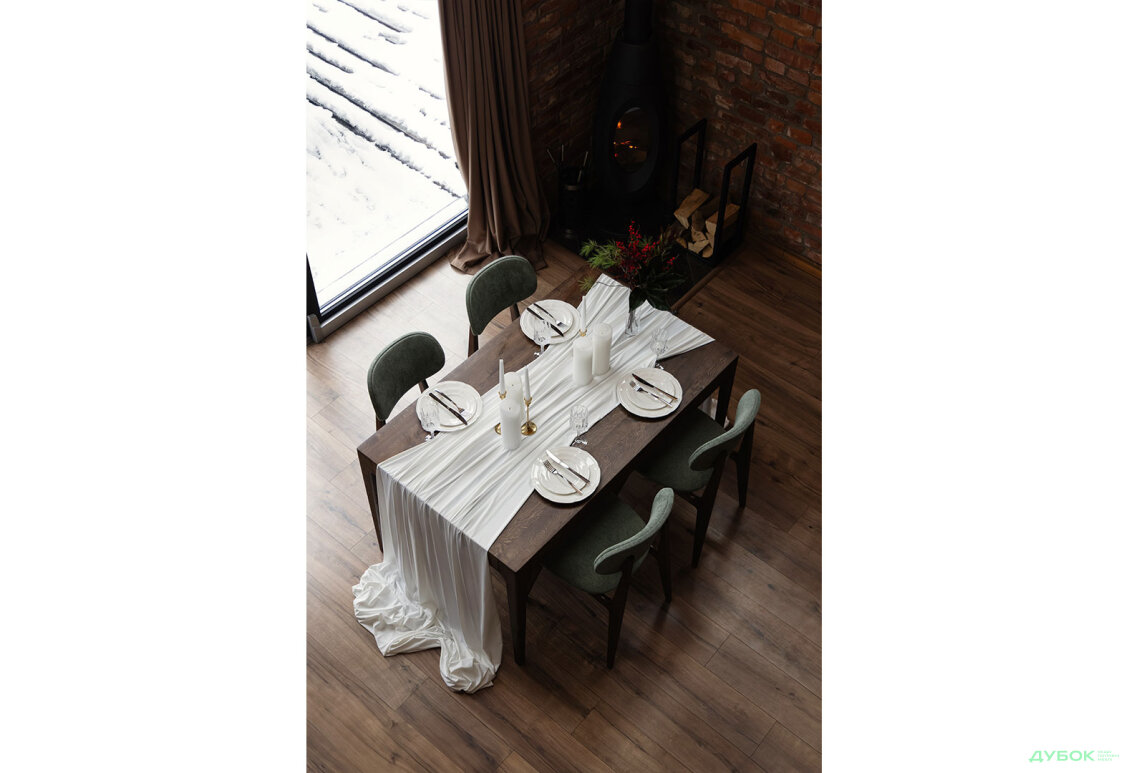 Зображення 5 - Стіл Деніс / Denis (каркас дуб) Stained oak 140x85+60х75 см