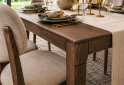 Зображення 3 - Стіл Деніс / Denis (каркас дуб) Stained oak 140x85+60х75 см + 4 стільця Макарон дуб Stained, тканина Diosa 11