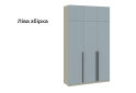 Изображение 4 - Шкаф Мира Лайн 3-дверный с антресолью 150 см серая лава / ниагара мат