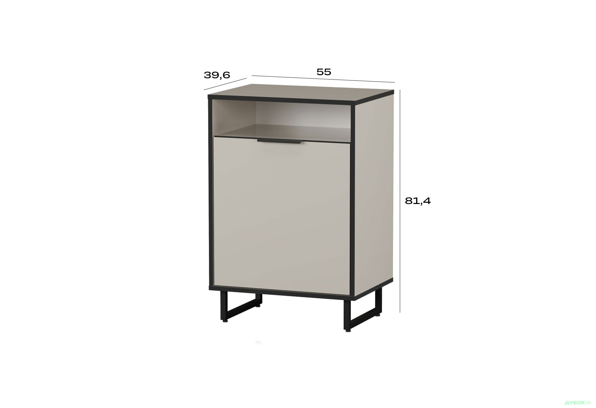 Изображение 4 - Комод F-0003 Forte / Форте, 55 см кашемир