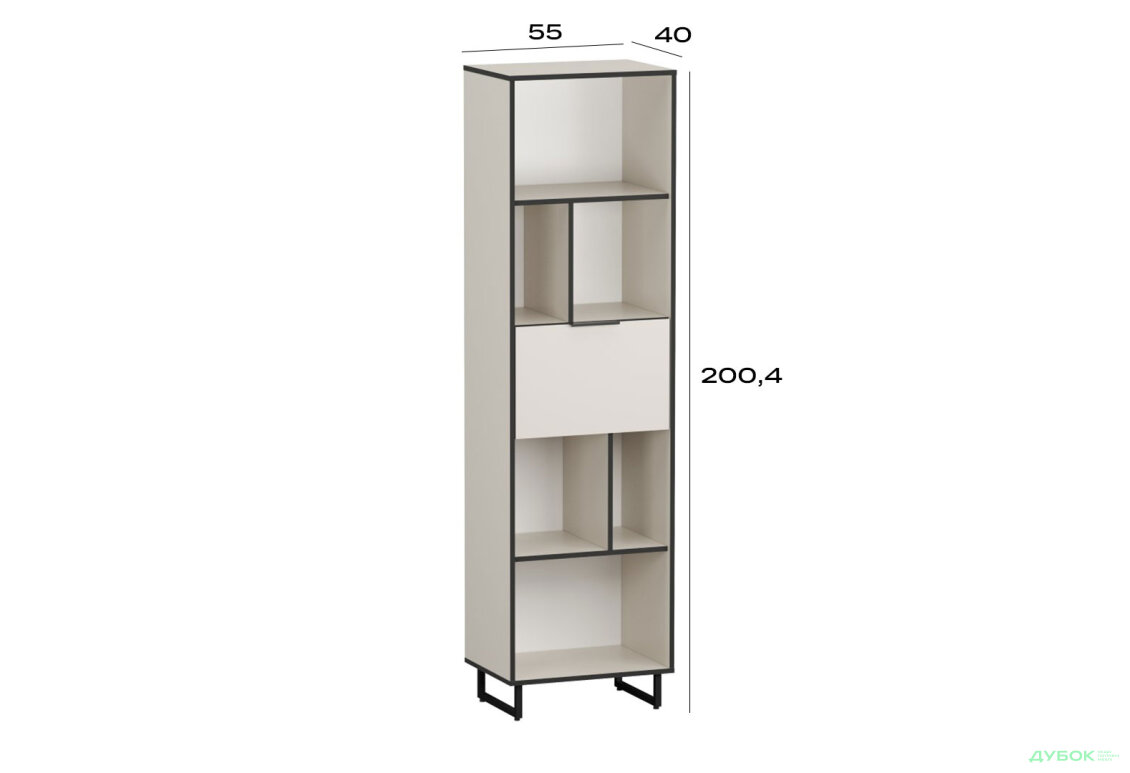 Зображення 3 - Стелаж F-0016 Forte / Форте, 55 см кашемір