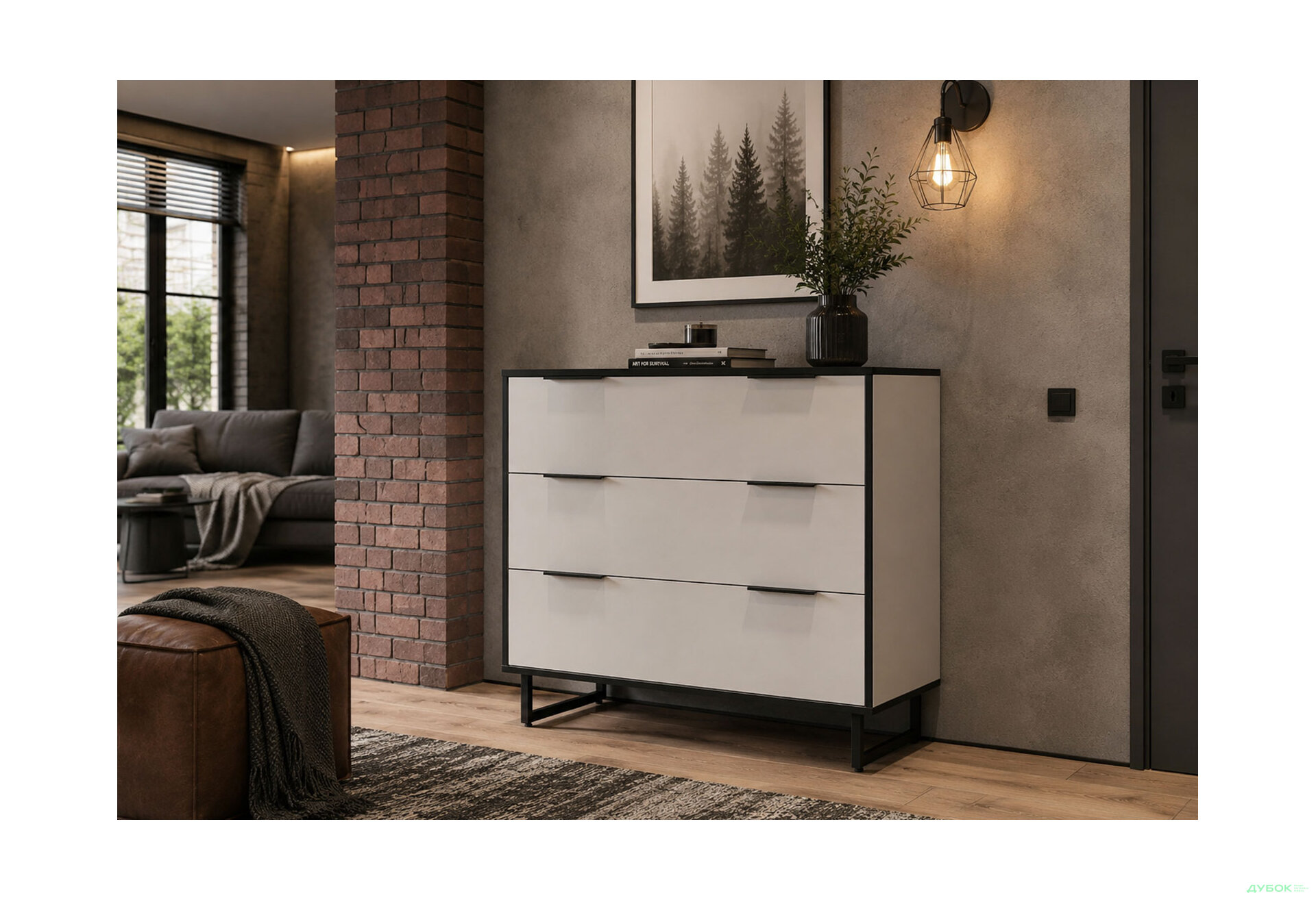 Изображение 2 - Комод F-0008 Forte / Форте, 90 см кашемир