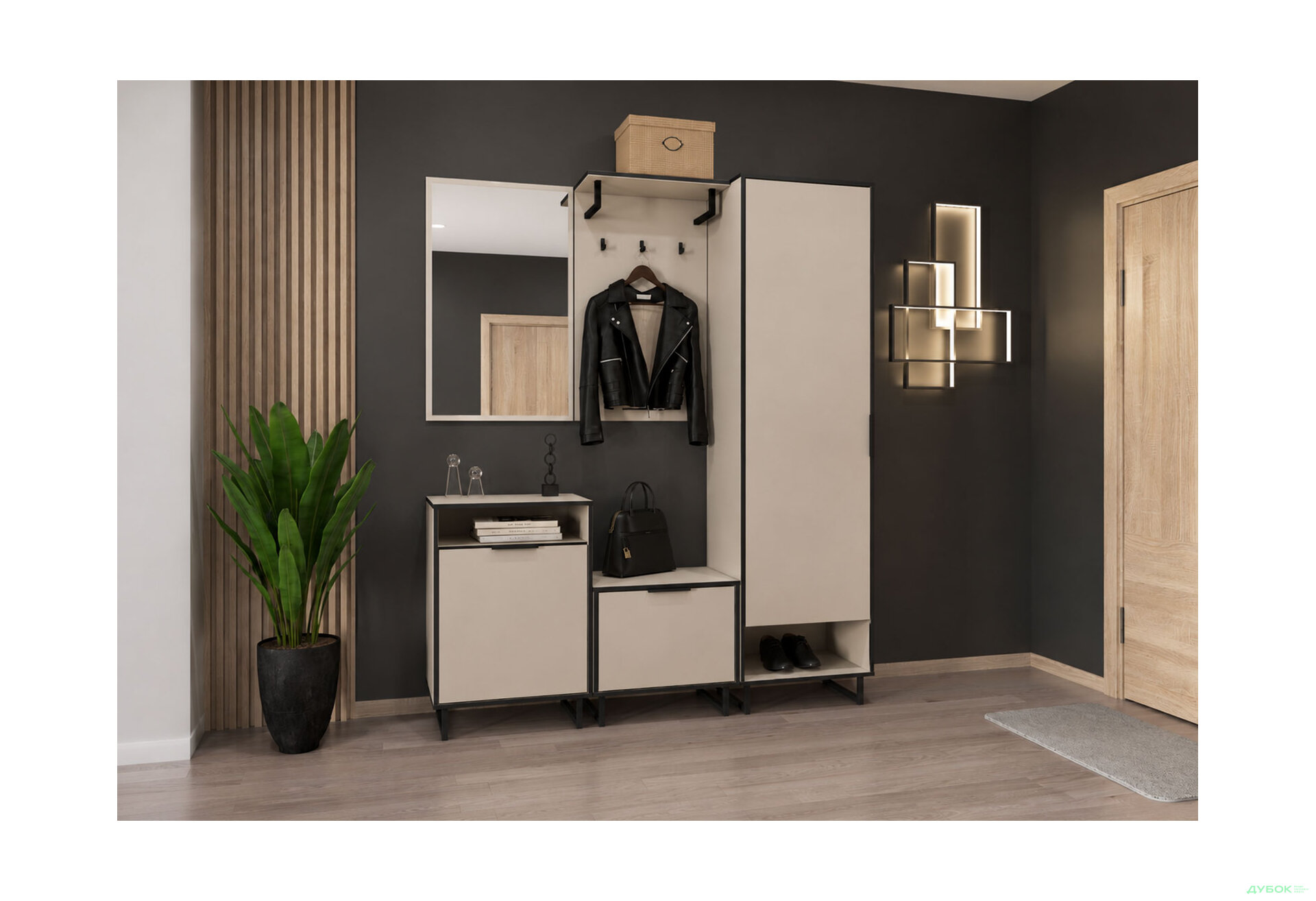 Изображение 2 - Вешалка для одежды F-0001 Forte / Форте, 55 см кашемир