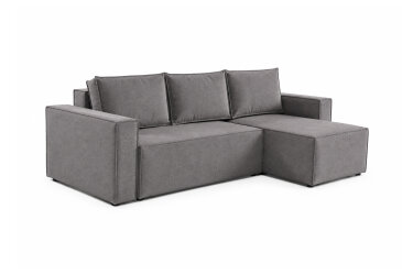 Мягкий уголок Рекам 263х160 см, серый (Allure Stone)
